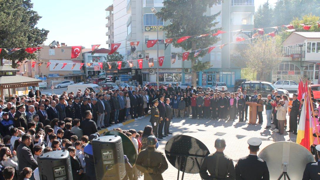 29 EKİM CUMHURİYET BAYRAMI ÇELENK SUNMA TÖRENİ GERÇEKLEŞTİRİLDİ