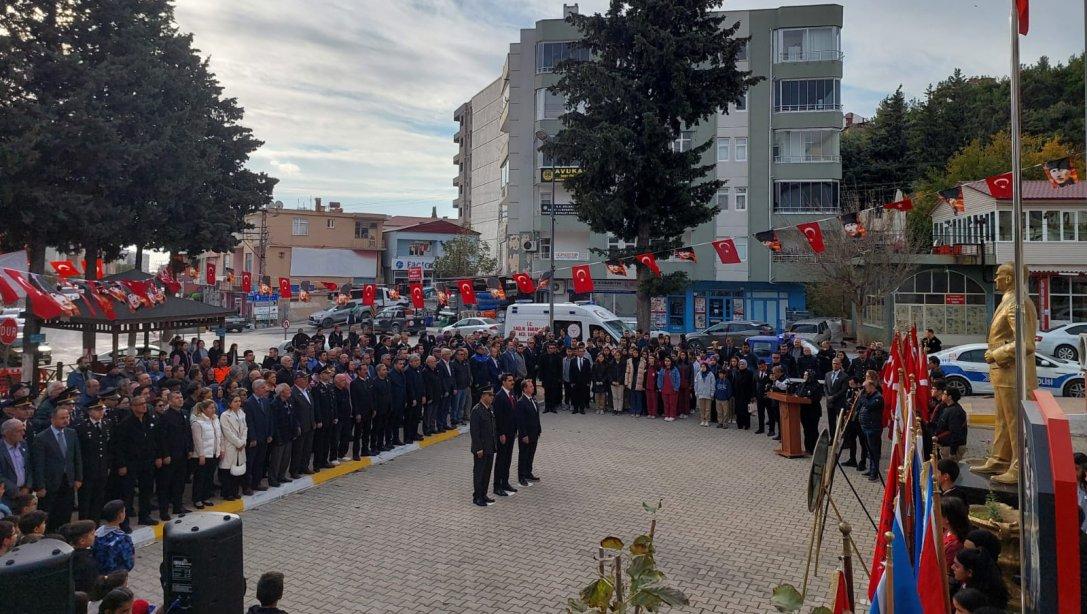 10 KASIM ATATÜRK'Ü ANMA ÇELENK SUNMA TÖRENİ GERÇEKLEŞTİRİLDİ